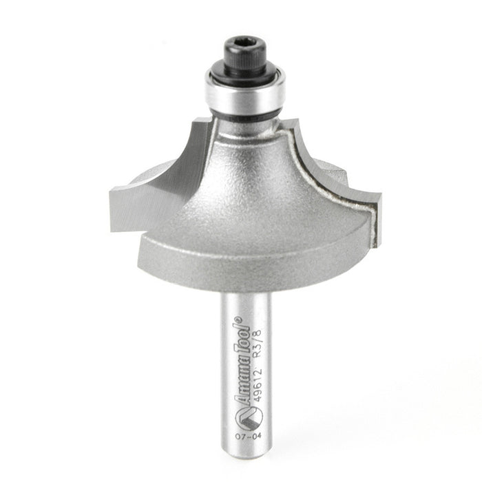 Amana Tool 49612 Carbide Tipped Beading 3/8 R x 1-1/4 D x 5/8 CH x 1/4 Inch SHK Router Bit