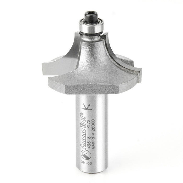 Amana Tool 49618 Carbide Tipped Beading 1/2 R x 1-1/2 D x 3/4 CH x 1/2 Inch SHK Router Bit