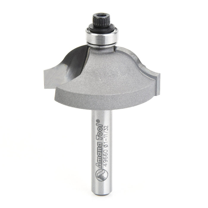 Amana Tool 49660 Carbide Tipped Ogee Stile 1-11/32 D x 1/2 CH x 11/32 R x 1/4 Inch SHK Router Bit