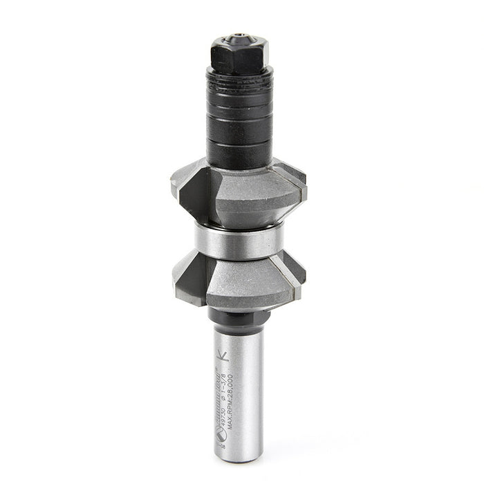 Amana Tool 49730 Carbide Tipped Variable Double Chamfer 30 Degree Top x 45 Degree Bottom x 1-3/8 D x 9/16 CH x 1/2 Inch 