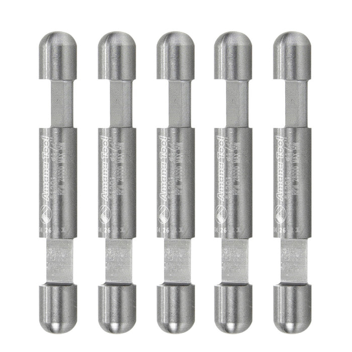 Amana Tool 51201-5, 5-Pack Solid Carbide Double End Panel Pilot Flush Trim 1/4 D x 1/4 CH x 1/4 SHK x 2 Inch Long Single