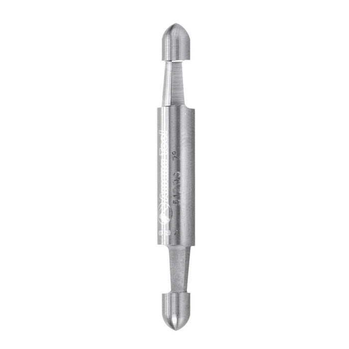 Amana Tool 51203 Solid Carbide Double End Panel Pilot Bevel Trim 7 Degree x 1/4 D x 1/4 CH x 1/4 SHK x 2 Inch Long Singl