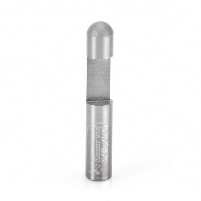 Amana Tool 51206 Solid Carbide Panel Pilot Flush Trim 1/4 D x 3/8 CH x 1/4 SHK x 1-1/2 Inch Long Single Flute Router Bit