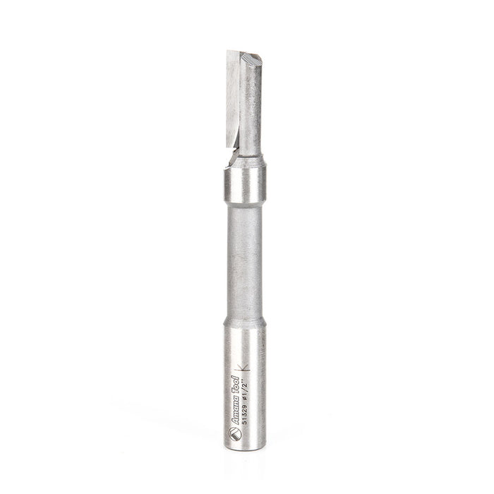 Amana Tool 51329 Carbide Tipped Panel Pilot Plunge with Center Pilot 1/2 D x 1-1/16 CH x 1/2 Inch SHK Single Flute Route