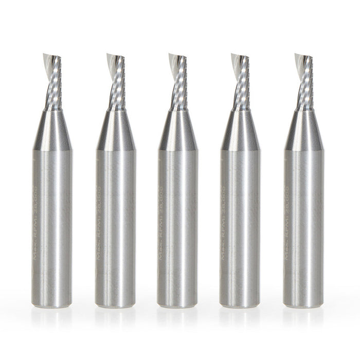 Amana Tool 51373-5 5 Pc 1/8"X1/4"Shk Spiral Alum - CNC Router Store