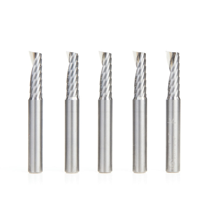 Amana Tool 51377-5 5 Pc 1/4"X1/4"Shk Spiral Alum - CNC Router Store