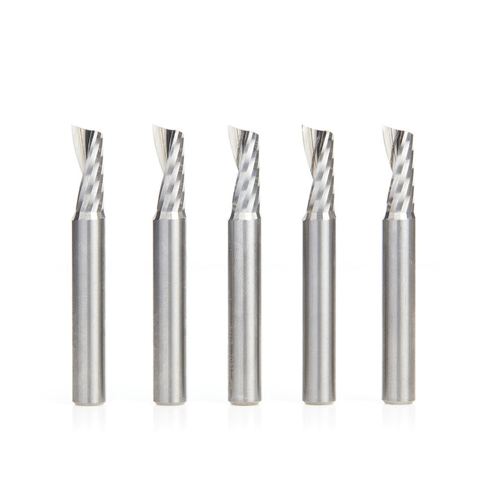 Amana Tool 51402-5 5 Pc 1/4"X1/4"Shk Spiral Alum - CNC Router Store