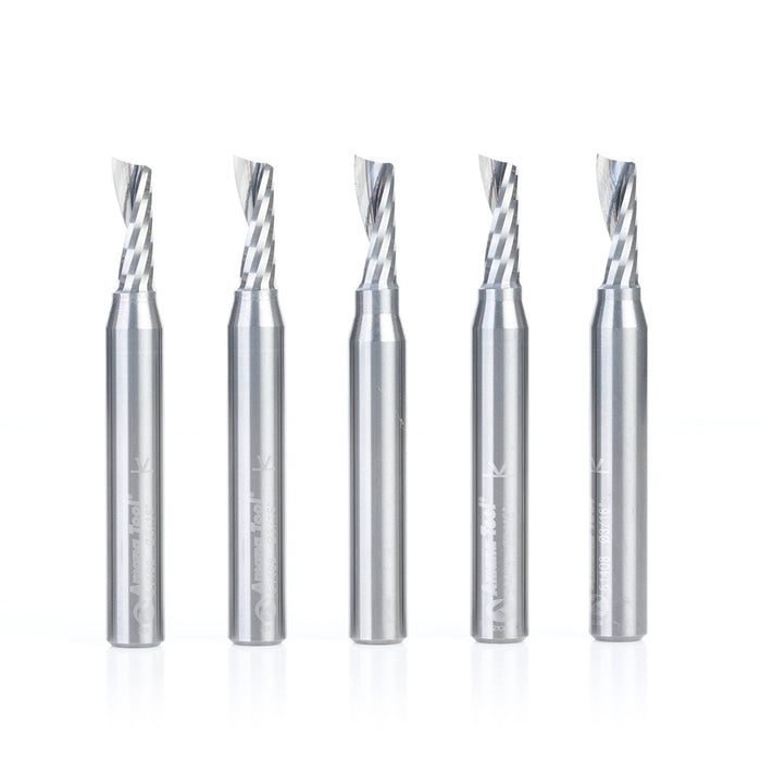 Amana Tool 51408-5 5 Pc 3/16X1/4"Shk Spiral Alum - CNC Router Store