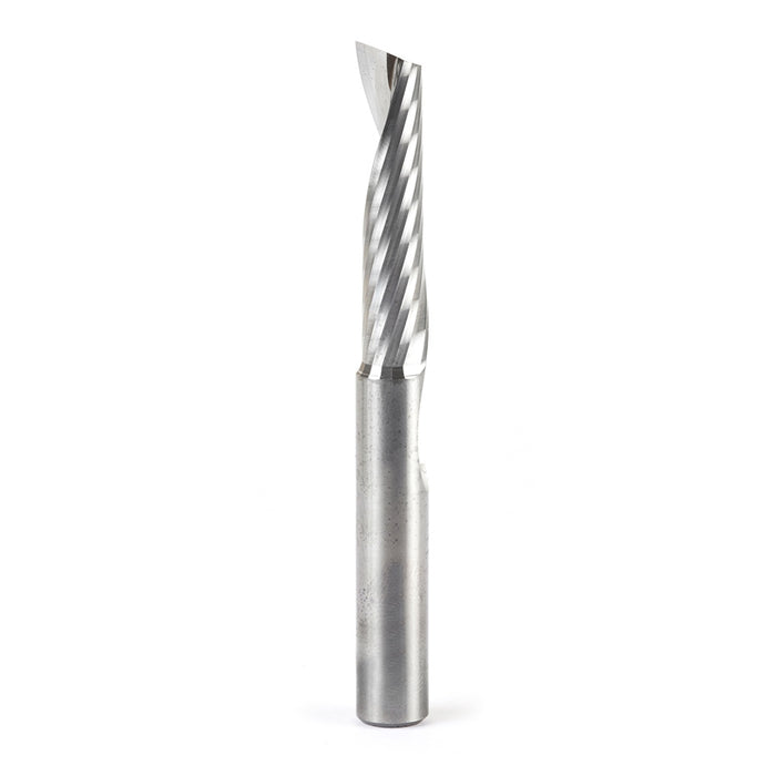 Amana Tool 51427 CNC SC Spiral O Single Flute, Plastic Cutting 3/8 D x 1-5/8 CH x 3/8 SHK x 3-1/2 Inch Long Up-Cut Route