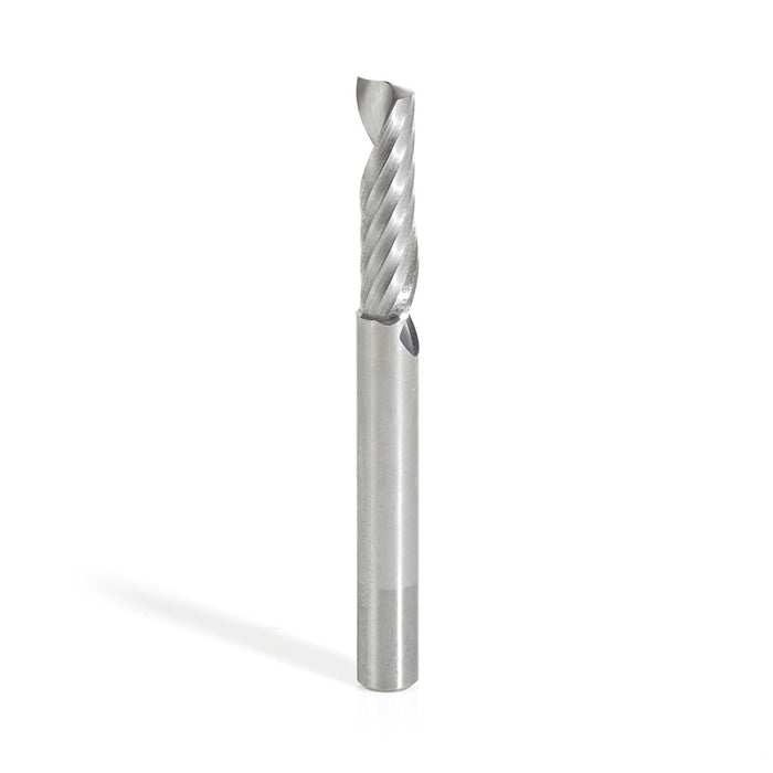 Amana Tool 51444 CNC SC Spiral O Single Flute, Plastic Cutting 1/4 D x 7/8 CH x 1/4 SHK x 2-1/2 Inch Long Up-Cut Router 