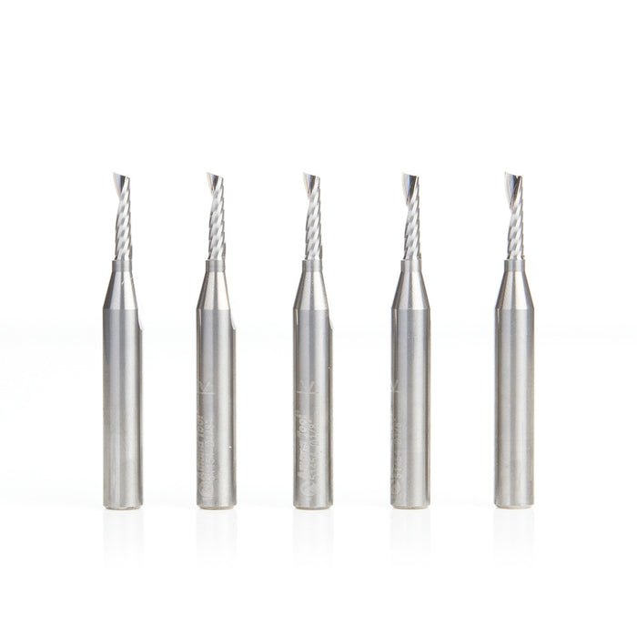 Amana Tool 51454-5 5 Pc 1/8"X1/4"Shk Spiral Alum - CNC Router Store