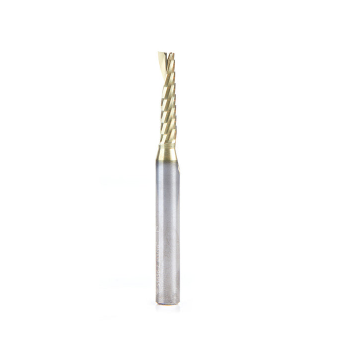 Amana Tool 51456-Z 3/16Dx1/4"Shk Spiral O Alu ZrN - CNC Router Store