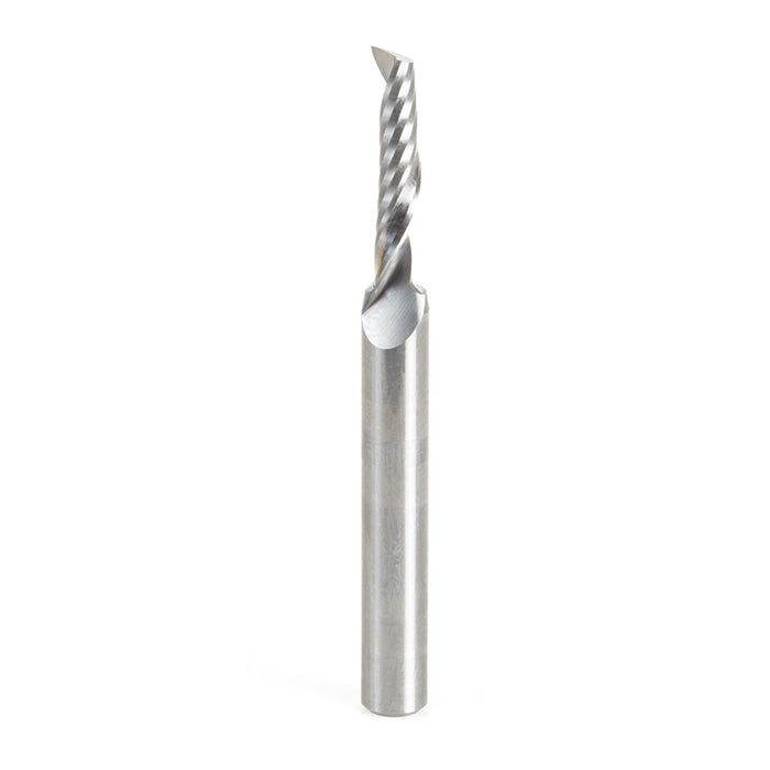 Amana Tool 51456 CNC SC Spiral O Single Flute, Aluminum Cutting 3/16 D x 7/8 CH x 1/4 SHK x 2-1/2 Inch Long Up-Cut Route