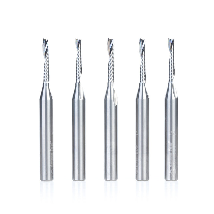 Amana Tool 51486-5 5 Pc 1/8"X1/4"Shk Spiral Alum - CNC Router Store