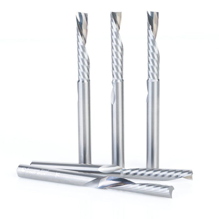 Amana Tool 51507-5 5Pc 1/4X1/4"Shk Spiral Plastic - CNC Router Store
