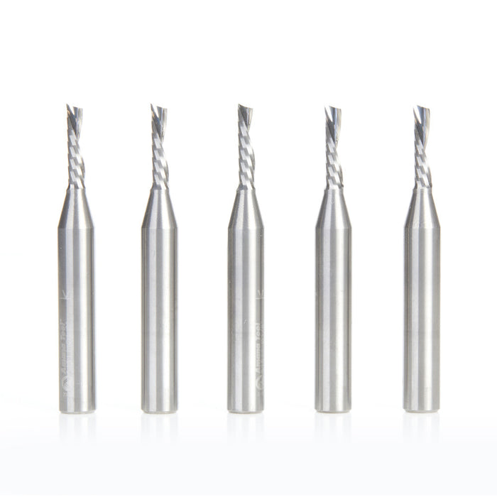 Amana Tool 51511-5 5Pc 1/8X1/4"Shk Spiral Plastic - CNC Router Store