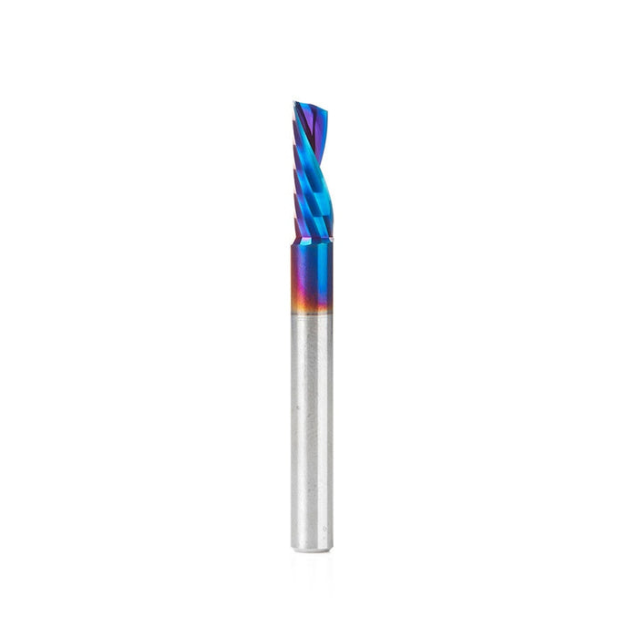 Amana Tool 51524-K CNC Spektra Coated SC Spiral O Single Flute, Plastic Cutting 1/4 D x 3/4 CH x 1/4 SHK x 2-1/2 Inch Lo