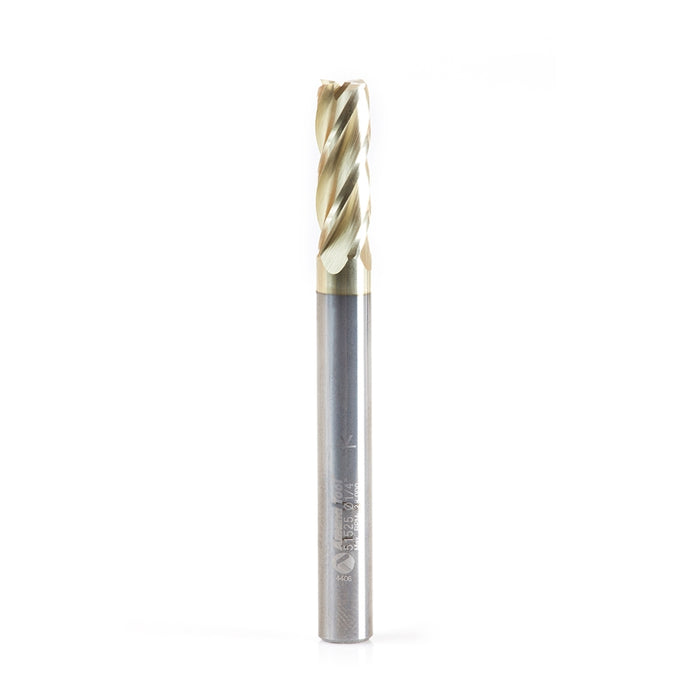 Amana Tool 51525 Glass Cutting 1/4 D x 3/4 CH x 1/4 SHK x 2-1/4 Inch Long x 4 Flute Solid Carbide ZrN Coated Up-Cut Rout