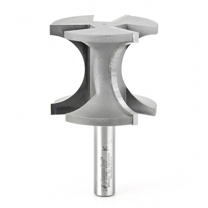 Amana Tool 51566 Carbide Tipped Bullnose 3/4 R x 2-3/8 D x 2 Inch CH x 1/2 SHK Router Bit