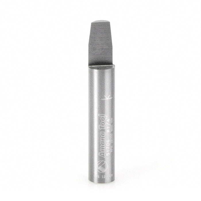 Amana Tool 51706 Carbide Tipped Combination Flush &amp; Bevel Trimmer 1/4 D x 3/8 CH x 1/4 SHK x 1-1/2 Inch Long Single-