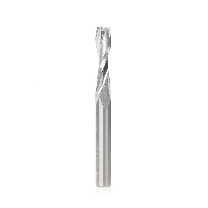 Amana Tool 51769 SC CNC Spiral Double O Flute, Plastic Cutting 1/4 Dia x 1 CH x 1/4 Shank x 2-1/2 Inch Long Up-Cut Route