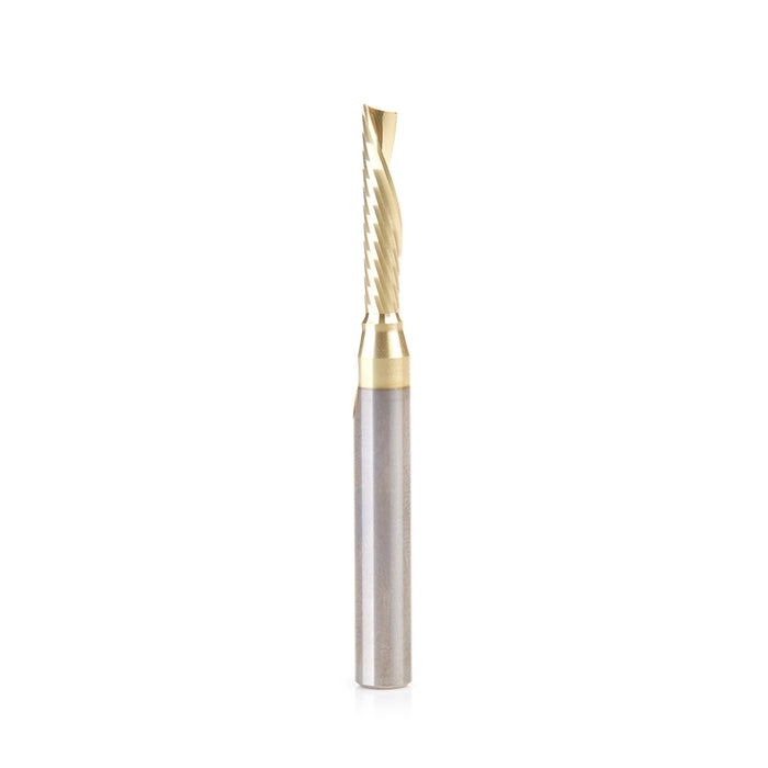 Amana Tool 51779-Z CNC SC Spiral O Single Flute, Aluminum Cutting 3/16 D x 7/8 CH x 1/4 SHK x 2-1/2 Inch Long Down-Cut Z