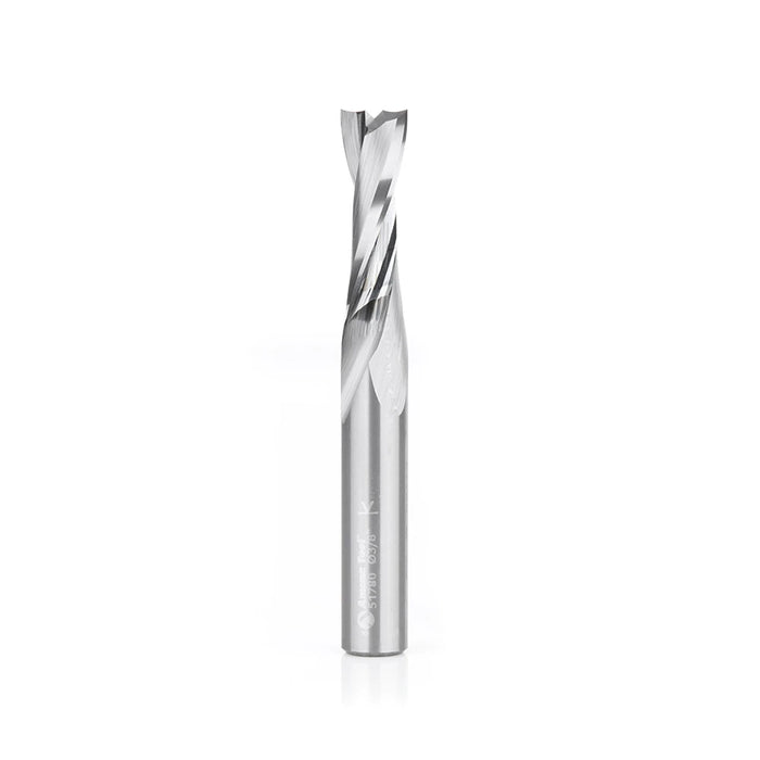 Amana Tool 51780 SC CNC Spiral Double O Flute, Plastic Cutting 3/8 Dia x 1-1/8 CH x 3/8 Shank x 3 Inch Long Up-Cut Route