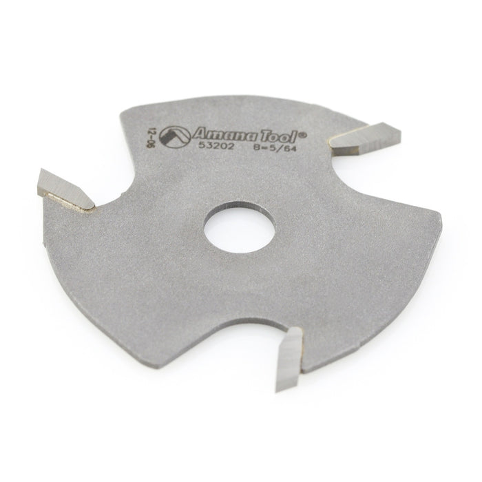 Amana Tool 53202 Slotting Cutter 3 Wing x 1-7/8 D x 5/64 CH x 5/16 Inner D