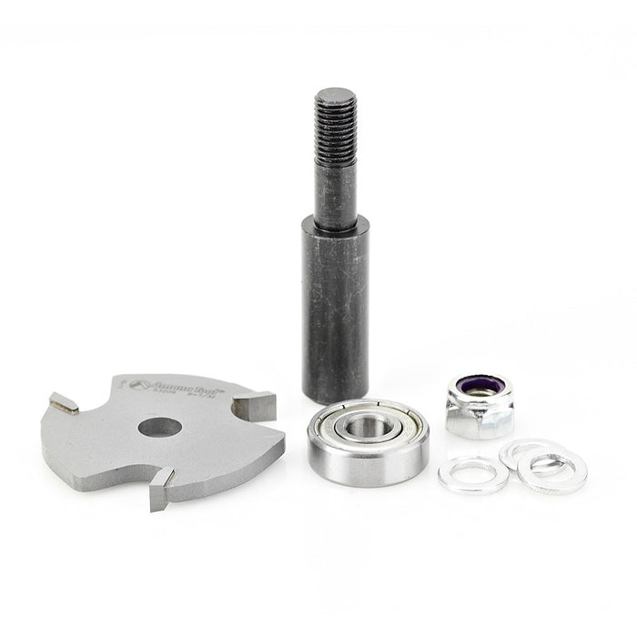 Amana Tool 53409-1 Slotting Cutter Assembly 3 Wing x 1-7/8 D x 7/32 CH x 1/2 Inch SHK Router Bit