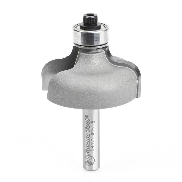 Amana Tool 54122 Carbide Tipped Ogee 1/4 x 3/16 R x 1-3/8 D x 11/16 CH x 1/4 Inch SHK w/ Lower Ball Bearing Router Bit
