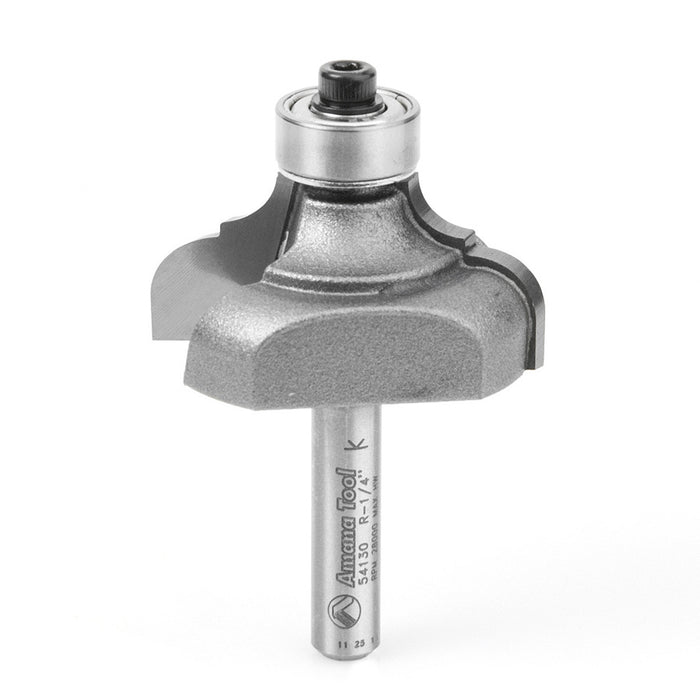 Amana Tool 54130 Carbide Tipped Classical Cove &amp; Bead 1/4 x 3/16 R x 1-3/8 D x 11/16 CH x 1/4 Inch SHK w/ Lower BB R