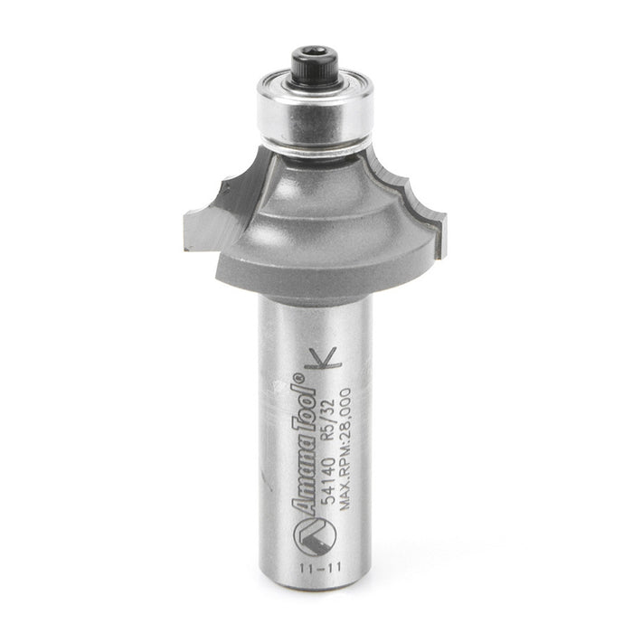 Amana Tool 54140 Carbide Tipped Classical Molding 5/32 R x 1-1/8 D x 1/2 CH x 1/2 Inch SHK w/ Lower Ball Bearing Router 