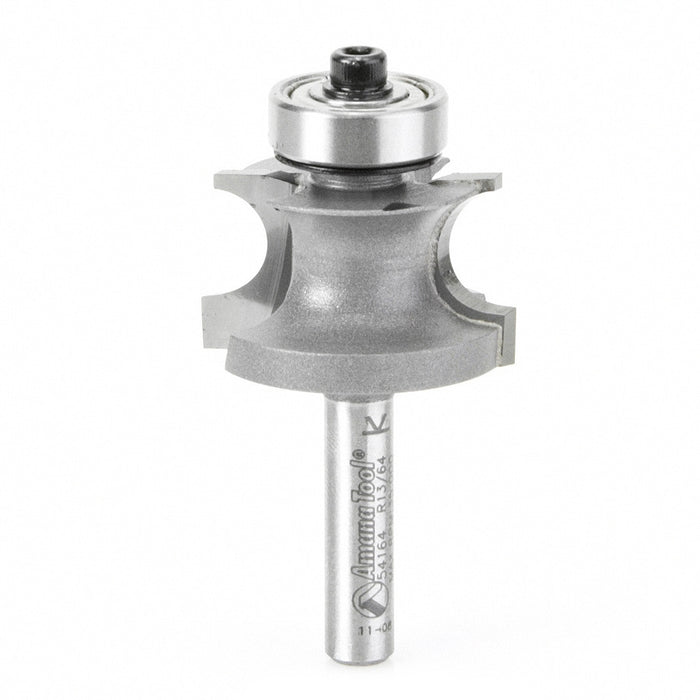 Amana Tool 54164 Carbide Tipped Corner Round 3/16 R x 1-1/8 D x 11/16 CH x 1/4 Inch SHK Router Bit