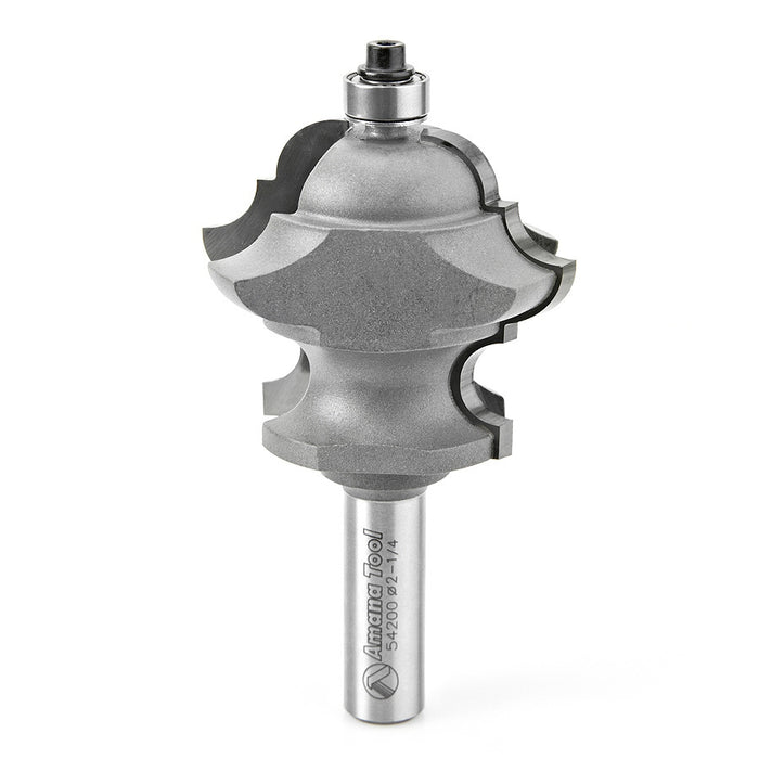 Amana Tool 54200 Carbide Tipped Classical Multi-Form 2-1/4 D x 1-7/8 CH x 1/2 SHK x 4 Inch Long Router Bit with Lower Ba