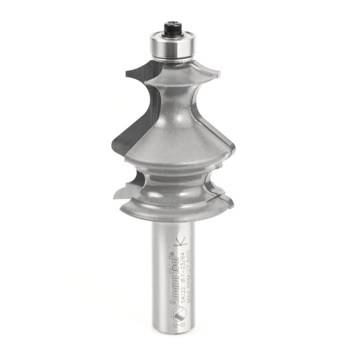 Amana Tool 54222 Carbide Tipped Classical Architectural Molding 1/8 x 3/32 x 1/4 x 7/16 R x 1-3/8 D x 1-5/8 CH x 1/2 Inc
