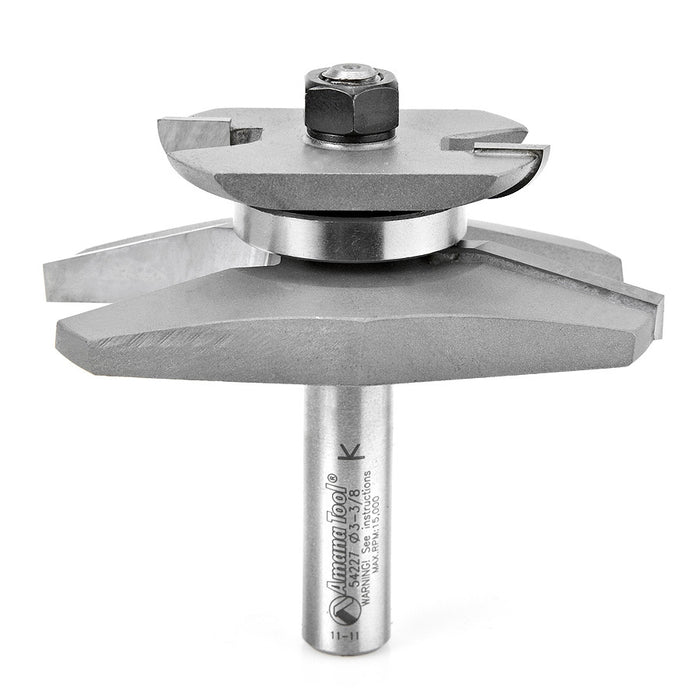 Amana Tool 54227 Carbide Tipped Traditional Raised Panel with Back Cutter 15 Deg x 1-3/8 Angle x 3-3/8 D x 1-1/16 CH x 1