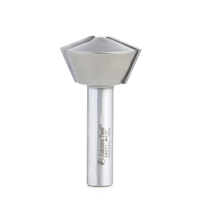 Amana Tool 54271 Carbide Tipped Multi-Sided Glue Joint 60 / 30 Deg x 1-1/2 D x 7/8 CH x 1/2 Inch SHK Router Bit