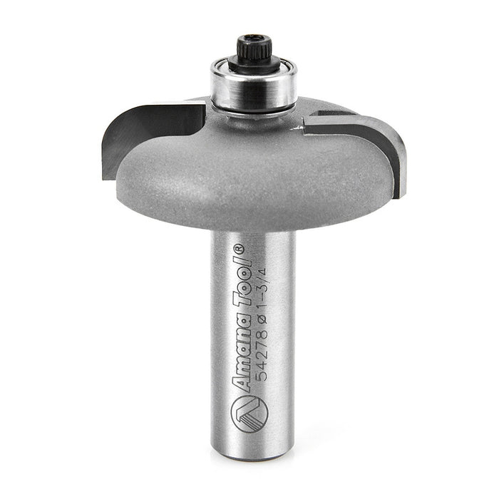 Amana Tool 54278 Carbide Tipped Raised Panel Back Cutter 1/4 R x 1-3/4 D x 7/16 CH x 1/2 Inch SHK Router Bit