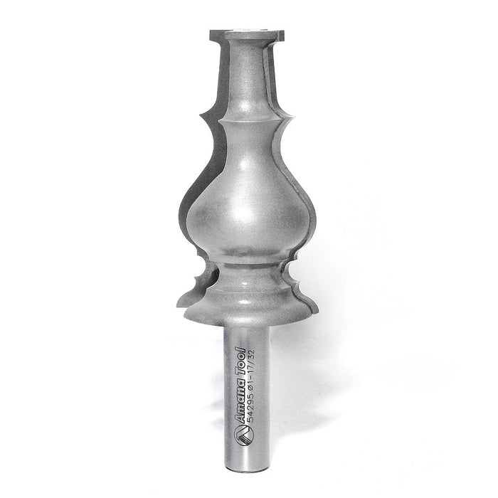 Amana Tool 54295 Carbide Tipped Colonial Door Casing 3/8 R x 1-17/32 D x 2-61/64 CH x 1/2 Inch SHK Router Bit