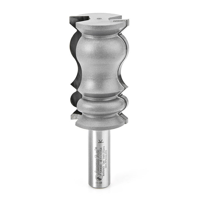Amana Tool 54400 Carbide Tipped Crown Molding 3/16 x 7/16 R x 1-1/4 D x 2-1/4 CH x 1/2 Inch SHK Router Bit