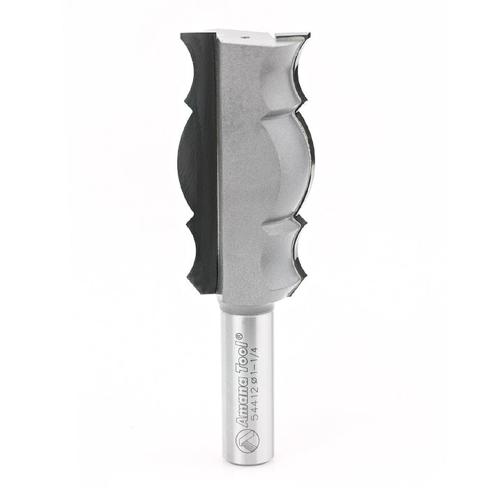 Amana Tool 54412 Carbide Tipped Reversible Crown Molding 3/8 x 7/8 x 7/16 R x 1-1/4 D x 2-7/16 CH x 1/2 Inch SHK Router 