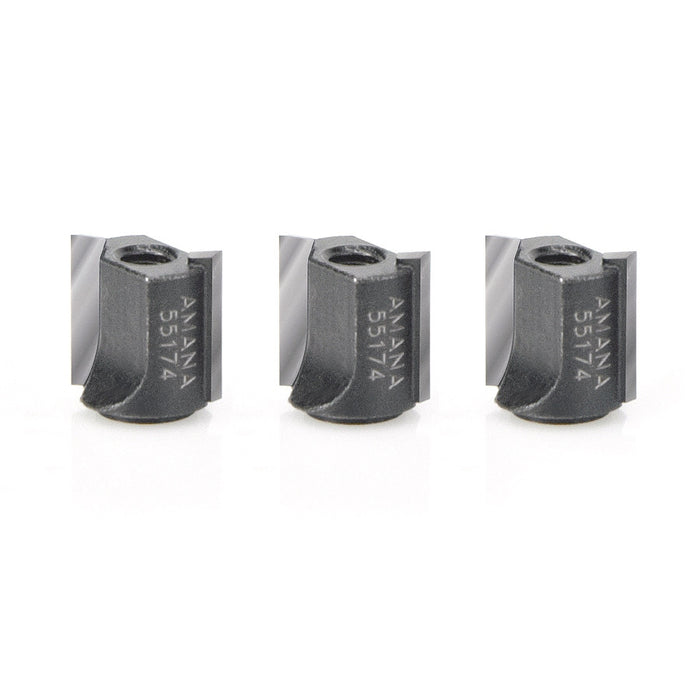 Amana Tool 55174 3-Pack Cutters for #47174 (Replaces Ocemco #TA-176)