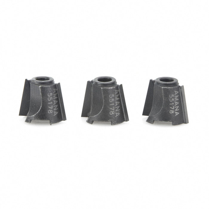 Amana Tool 55178 3-Pack of 10 Degree Carbide Tipped Replacement Cutters for 47178 (Replaces Ocemco TA-151)