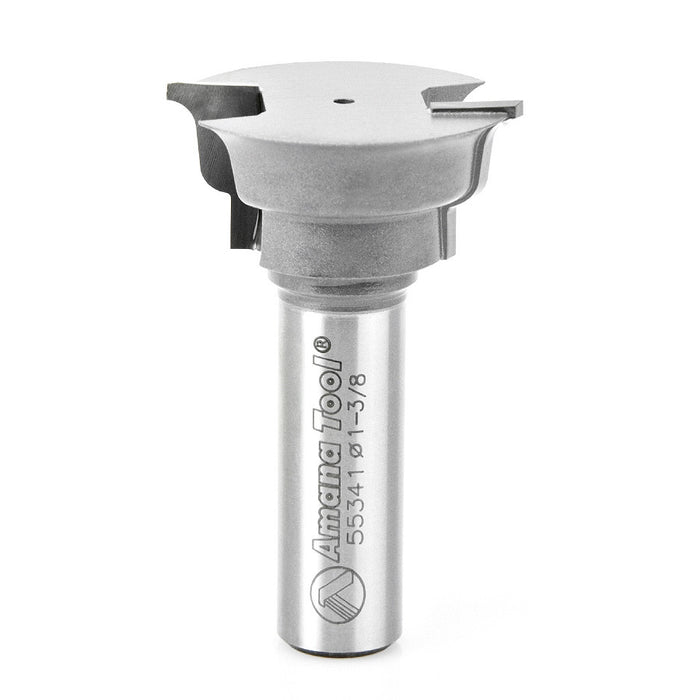 Amana Tool 55341 Carbide Tipped Reversible Ogee Window Sash &amp; Rail 1/8 R x 1-3/8 D x 21/32 CH x 1/2 Inch SHK Router 