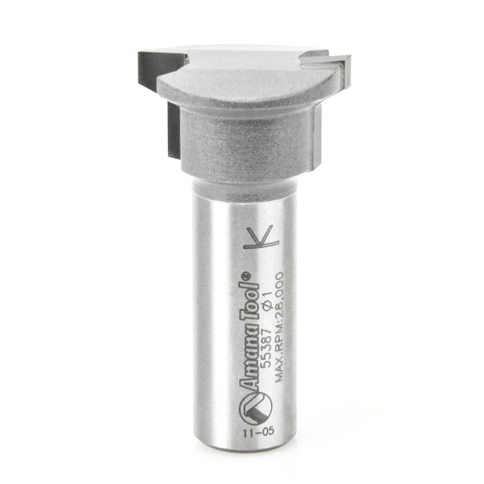 Amana Tool 55387 Carbide Tipped Drawer Lock 1 Inch D x 1/2 CH x 1/2 SHK Router Bit