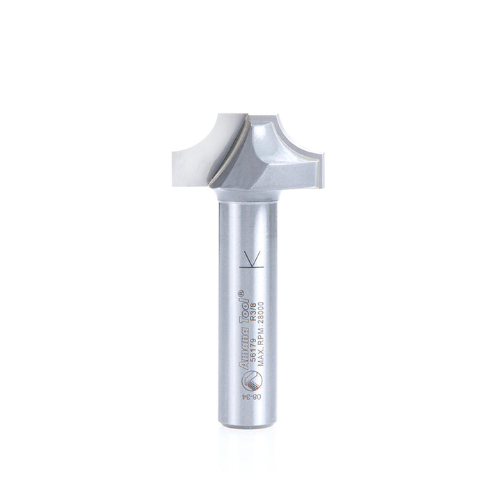 Amana Tool 56179 Carbide Tipped Plunging Beading 3/8 R x 1-1/4 D x 19/32 CH x 1/2 Inch SHK Router Bit