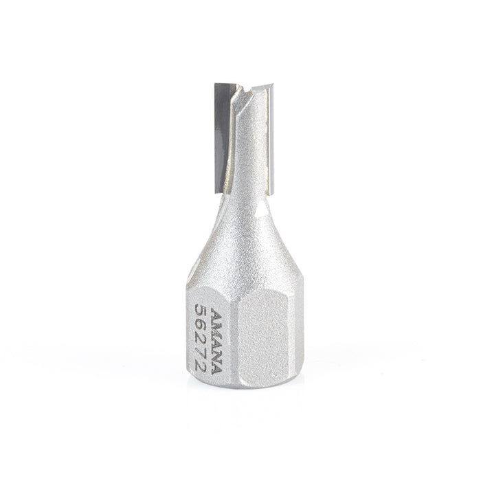 Amana Tool 56272 Carbide Tipped Mortising Screw Cutter 1/4 + 0.015 Dia x 1/2 Inch Cut Height x 1/4 - 28 Thread
