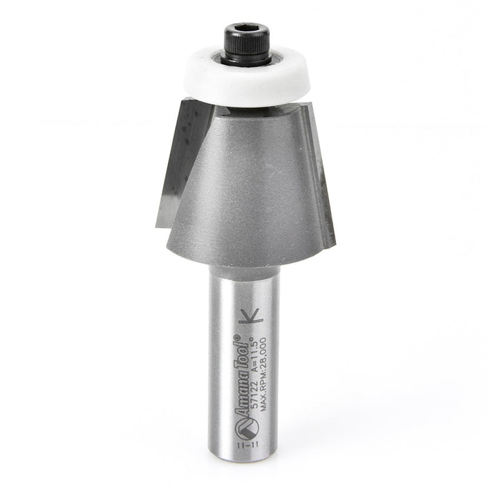 Amana Tool 57122 Carbide Tipped Undermount Bowl Solid Surface 1-1/4 Inch D x 15/16 CH x 11.5 Deg Angle x 1/2 SHK Router 