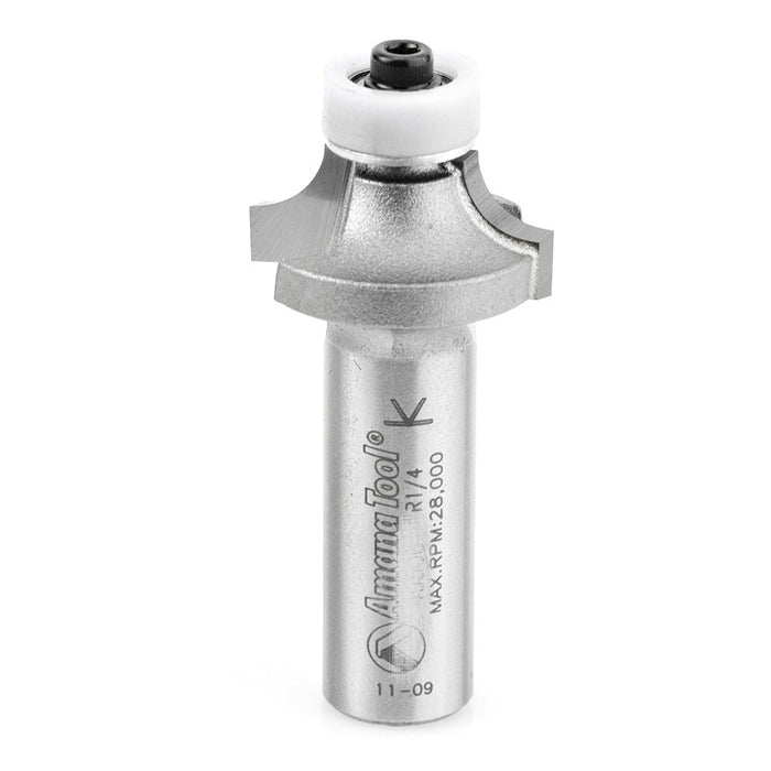 Amana Tool 57149 Carbide Tipped Corner Rounding with Ultra-Glide BB Guide Solid Surface 1 Inch D x 1/2 CH x 1/4 R x 1/2 