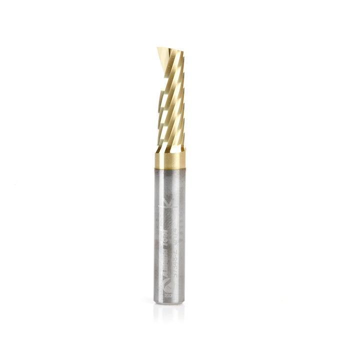Amana Tool 57348-Z SC Spiral O Single Flute, Improved Surface Finish Aluminum Cutting 1/4 D x 3/4 CH x 1/4 SHK x 2 Inch 